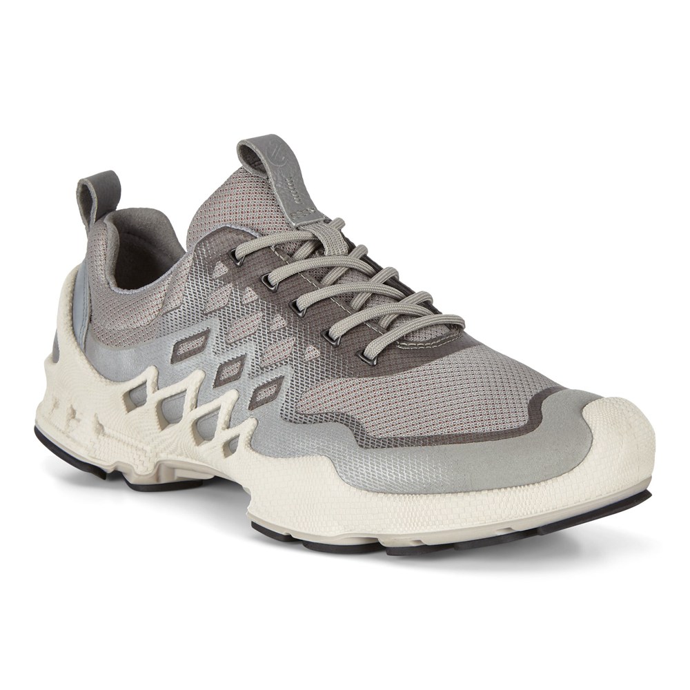 ECCO Womens Hiking Shoes Silver/Grey - Biom Aex Low Two-Tone - FBS-359701